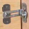 Stainless Steel 90 Degree Door Lock Buckle - Durable Cabinet and Barn Door Shifter Handle for DIY Projects and Home Decoration - Homeowner