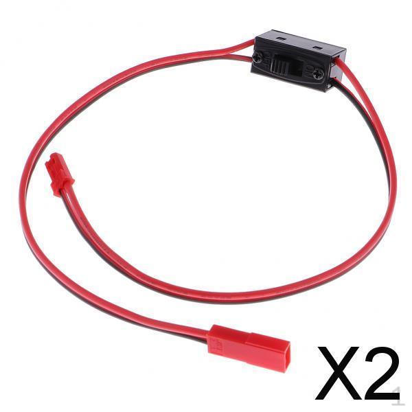 

2xOn Off Switch Connector Plug JST Male Female Wire for RC Li-po Battery ESC , as described, 2 Pcs