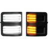 2* 12V LED Car Side Mirror Marker Running+Turn Signal Lights 7C3Z-13776-A for Ford F150 F250 F350 F450 F550 Super Duty 2008-2016