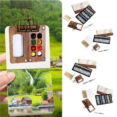 Tragbares Malen Skizzieren Reise Malerei Aquarellfarbe Set 5ml
