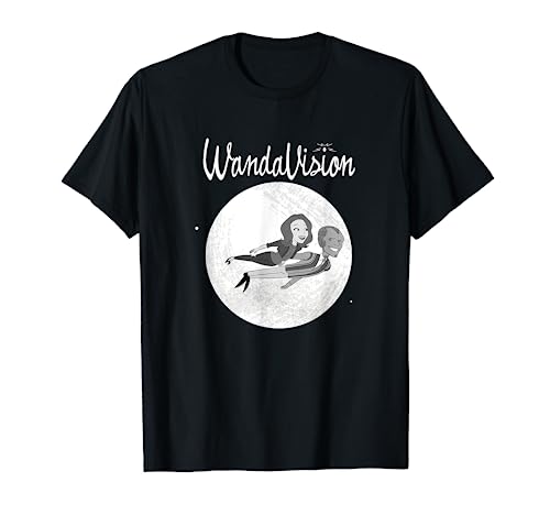 Marvel WandaVision Wanda & Vision Retro Comic Moon Flight T-Shirt