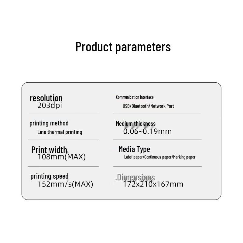 SNBC BF40 4-inch Thermal Label Printer CN plug (adapter included)