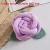 Small Fresh Pink Floral Cushion With Cotton Filling For Sofa Decor And Home Lounge