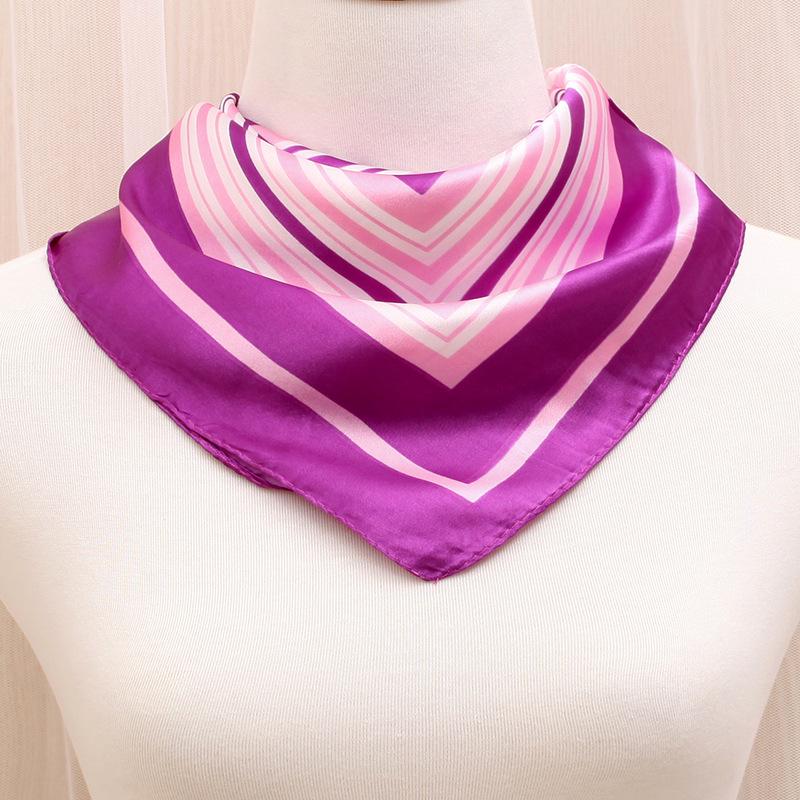 60 New Silk Scarf for Professional Ladies - Spring & Autumn Square Neck Scarf for Business Wear