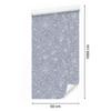 Blue and light gray glitter wallpaper for living room and bedroom 50x1000