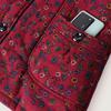 Pure Cotton Jacquard Jacket - Fleece-Lined Winter Coat for Middle-Aged and Elderly Women