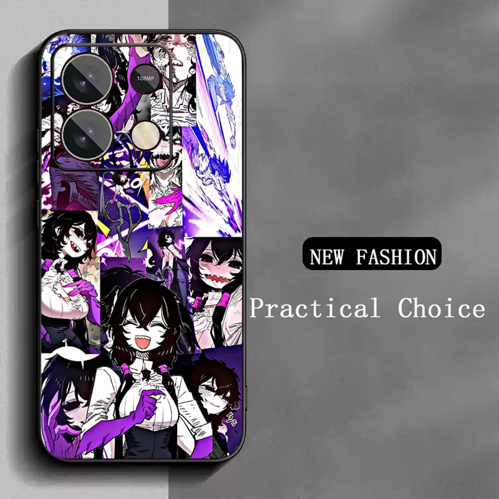 

Bibian player Y2k anime girl design Phone Case For Redmi Note 14 13 12 11 Pro Plus S 5G 14C A3 Soft Black Phone Cover Redmi Note 13 4G