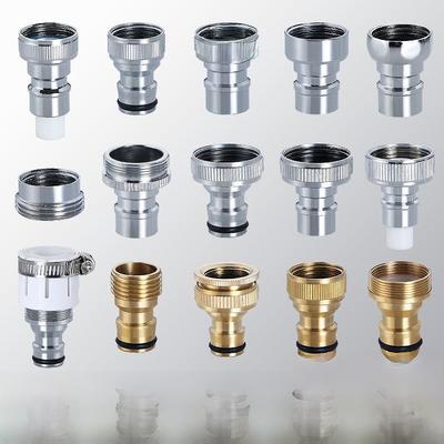 Copper Washing Machine Faucet Adapter – 4/6 Point Converter & Inlet Pipe Accessory