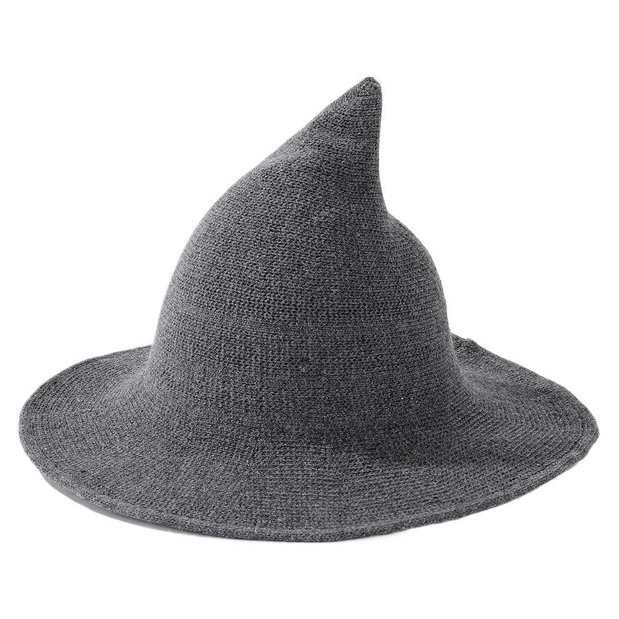 Women Hats Halloween Caps Witch Hat Magician Witch Hat Wool Wizard Hat