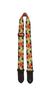 Hibiscus Design Polyester Ukulele Strap Red Perri's 1.5" Color