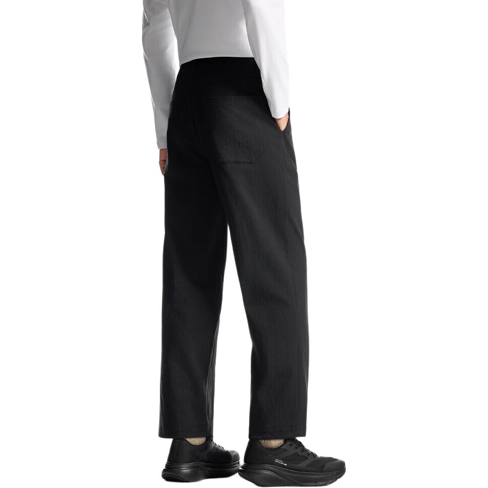 Anta Straight Leg Casual Simple Solid Color Knitted Sports Pants Men Bottoms Black 152517518-2