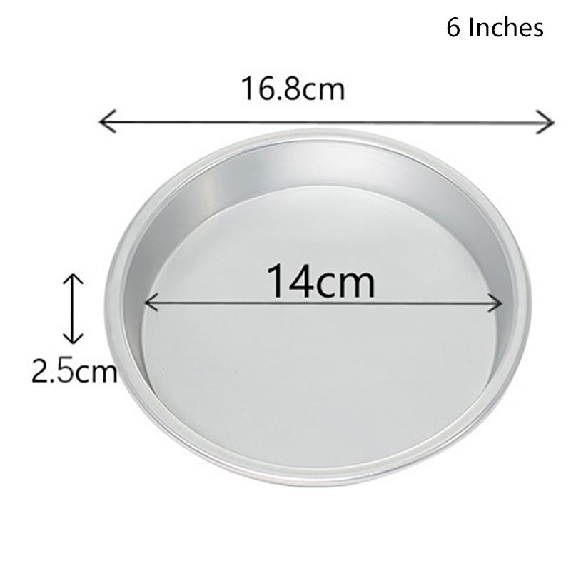 

6-12-дюймовая антипригарная сковорода для пиццы, противень для выпечки пиццы, алюминиевый сплав, посуда для выпечки, кухонные принадлежности, круглый противень для выпечки блинов, пиццы и теста 6 inches