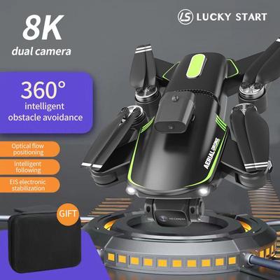 Neue F166 Faltdrohne 360° Vierseitige Hindernisvermeidung EIS Stabiler bürstenloser Motor HD Doppelkamera WLAN FPV Quadcopter Spielzeug Geschenk für Kinder