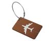Aluminium Alloy Aircraft Luggage Tag with Name Travel Luggage Tag ID Card Anti-lost Solid Colour Travel Accessories