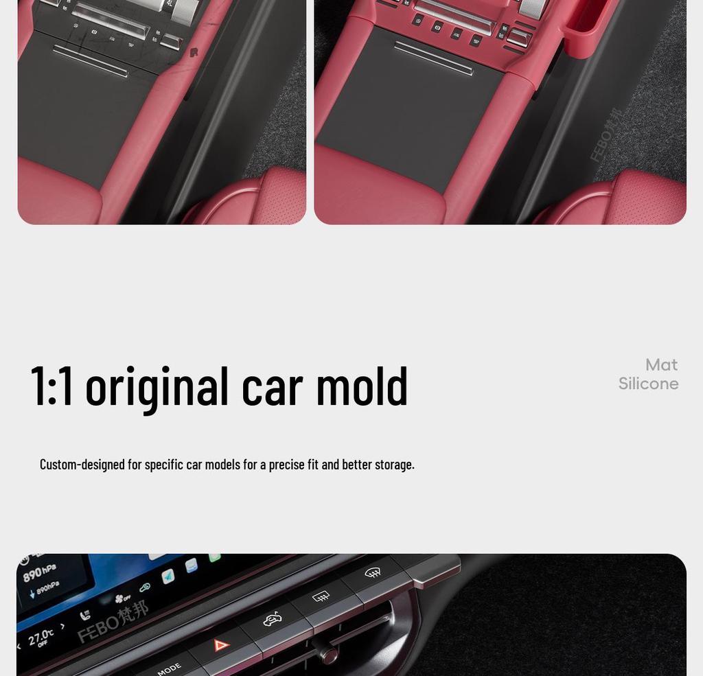 Multi-Function Silicone Storage Mat for 25 Models Tank 300 Center Console