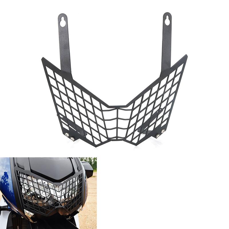 For Kawasaki KLR650 2008-2018 KLR 650 Motorcycle Headlight Guard Front Light Headlamp Grille Guard Cover Protector Aluminum
