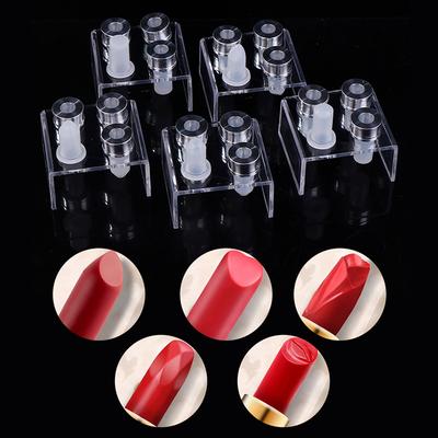 4 Cavities Silicone Lipstick Mold DIY Lip Balm Cosmetic Mould Holder Lipstick Mould DIY Craft Tool Handmade Mold