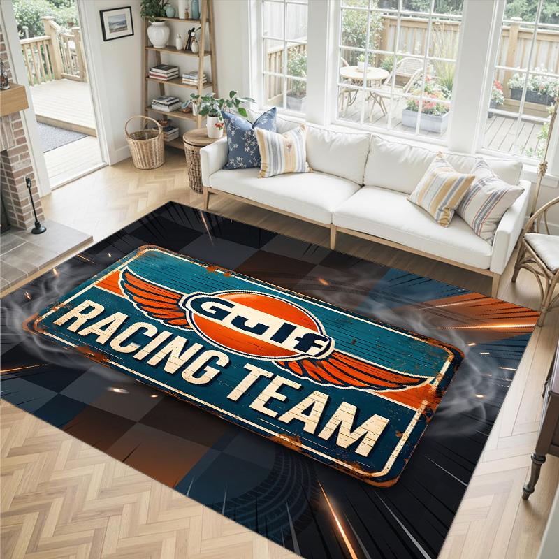 Gulf Design Crystal Velvet Carpet Cozy Non?Slip Printed Rug For Bedroom Living Room Entrance
