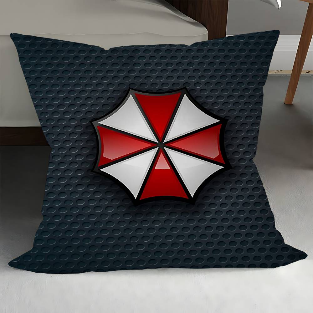 

R-Resident-Game-E-Evil Umbrella Corp Cushion Cover Car Throw Pillow Case For Sofa Car Christmas Gift 40x40cm 45x45cm 12x12Inch