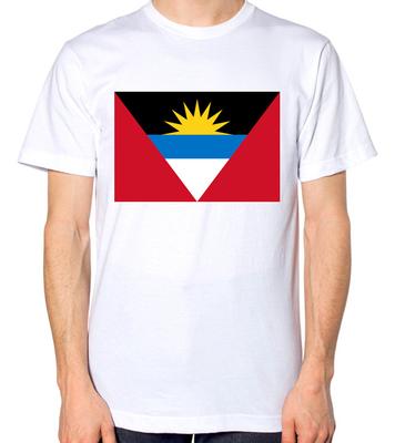 T-shirt con bandiera di Antigua e Barbuda
