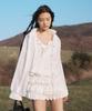 LMOOD Nu Bohème Beaded Lace Shirt Optic White