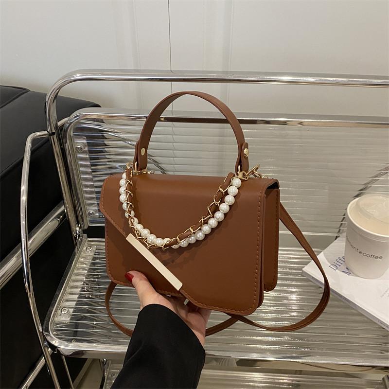 Pearl Simulation Fashion Chain Decoration Women Shoulder Bag For Use Daily