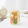 Square Compact Pocket Mirror Retro Double Sided Mirror Portable Peacock Makeup Mirror  Beauty