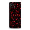 Black Red Ripple Art Phone Case Cover for Xiaomi Mi 17 15 14 13 12 11 Ultra 15T 14T 13T 12T 11T Pro Lite 5G Soft TPU Shell Funda