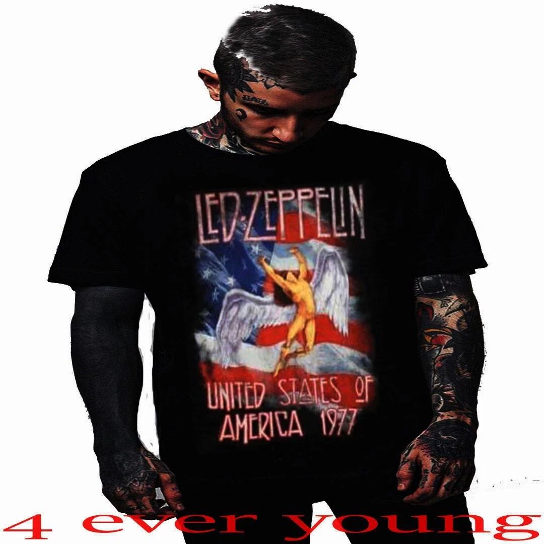 LED ZEPPELIN US TOUR 77 THE CLASSIC ROCK PUNK ROCK T-Shirt S