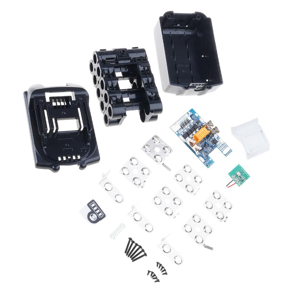 Replacement Battery Housing Case Compatibles For BL1830 18V Battery With Full Protective PCB Circuit Board Replacement