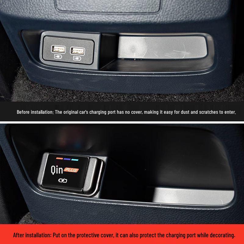 BYD Qin PLUS-DMI/EV Rear USB Port Dustproof Waterproof Decorative Sticker