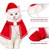 Comfortable Dog Christmas Cape Hat Adjustable Pet Xmas Hat  For Cat Dogs Puppy