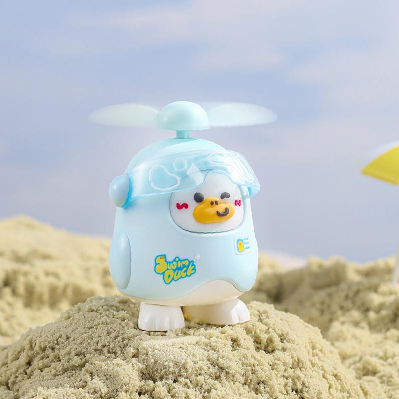 Swim Duck Hand Free Lazy Hanging Mini Fan Strap Kids Gift Children Promotion Gifts Handheld Portable Usb Rechargeable Neck Fan