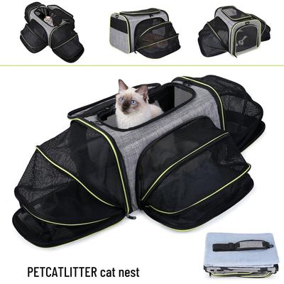 Expandable Pet Travel Handbag: Multifunctional & Breathable for Cats