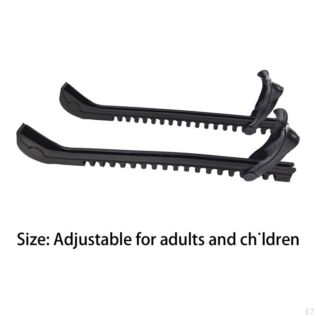 2 Pcs Ice Hockey Equipment Skate Protectors Adjustable Buckle Universal Soft Accessories