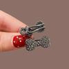 10/1pcs Korean New Fashionable Simple and Versatile Water Diamond Bow Hairpins Women's Side Hairpin Clip Headpiece Hairclips