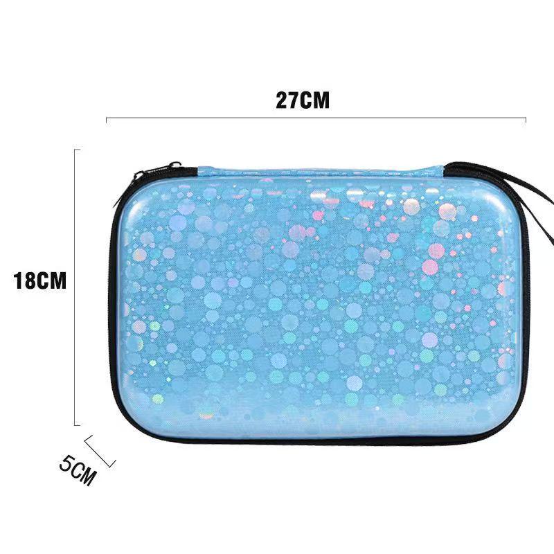 Durable Hard Shell Square Table Tennis Racket Bag - Portable Storage Solution