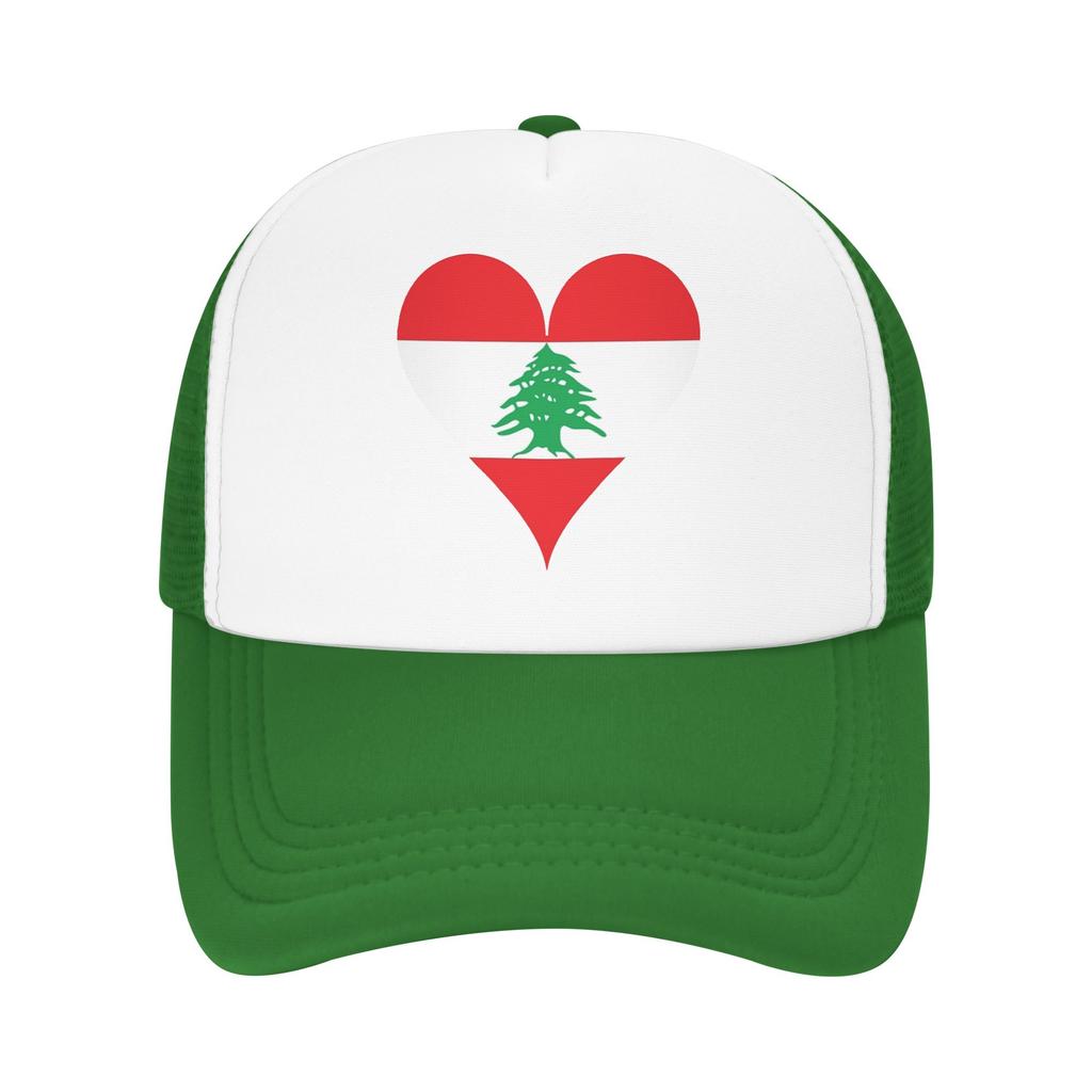 Lebanon Flag Lebanese Mesh Baseball Caps Unisex HipHop Trucker Hat Hat Adjustable Snapback Caps Dad Hat Summer Trucker Cap