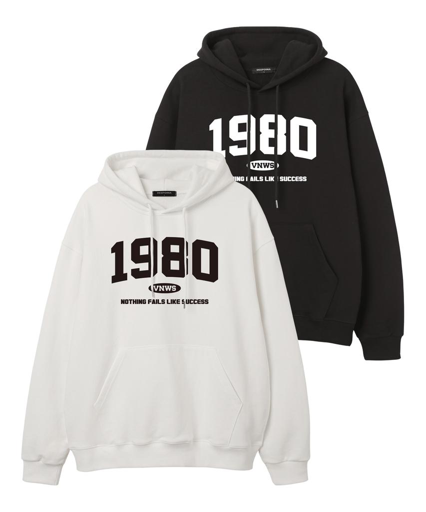 1980 Oversized Hoodie (Vls0109) Black
