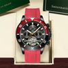AILANG Luxury Black Red Case Multi-function Sports Tourbillon Watches Waterproof Automatic Mechanical Watch Men Reloj Hombre
