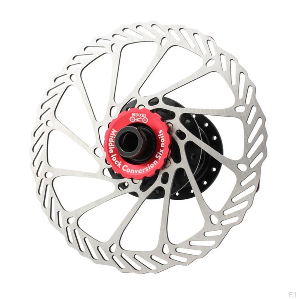 Brake Disc Central Locking 6- Rotor Adapter, Compatible with 9/12 / 15mm Thru Axle