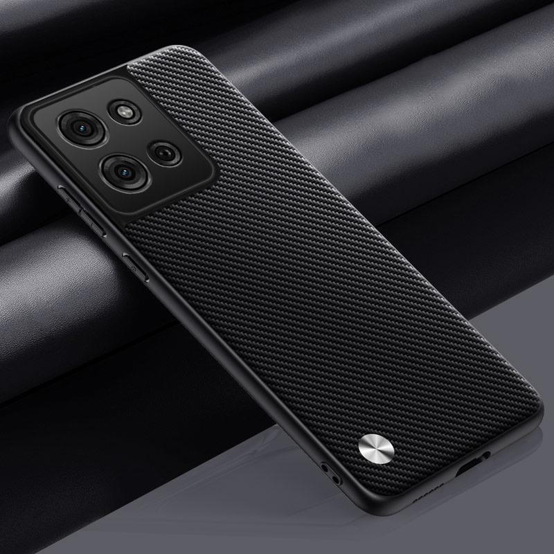 Luxury PU Leather Case For Motorola Moto G75 Back Cover Matte Silicone Shockproof Full Protection Phone Case For Motorola G75 5G