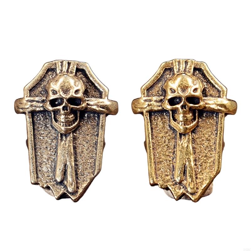 Retro Skull Copper Pendant Decorative Skull Charm For Handmade Craft Jewelry Making Embroidery Clothing Embellishment