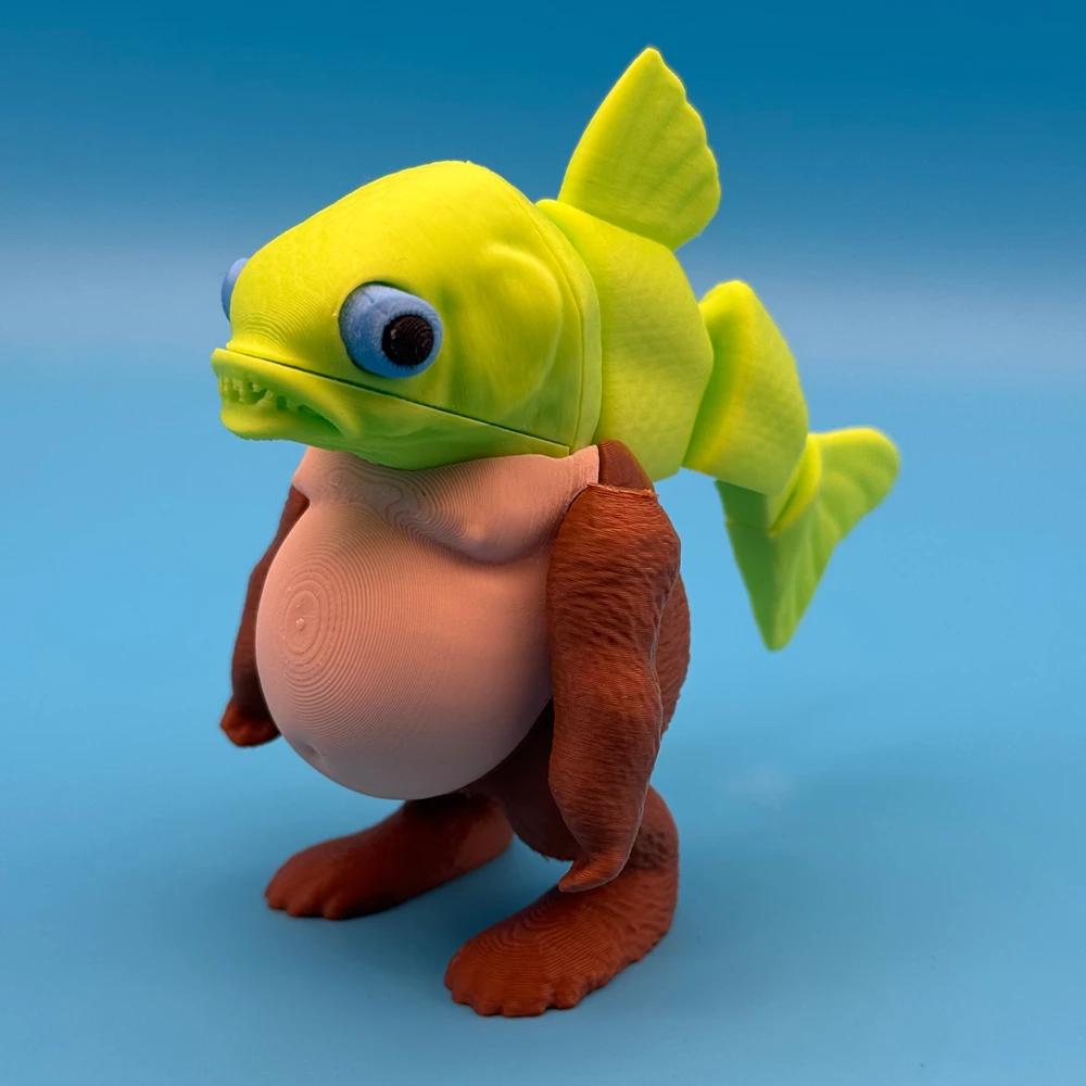 Neuheit Gelenkfigur Tungtungtung Sahur 3D-Druck Holz Strichmännchen Figur Desktop Arm Bewegliche Actionfigur Sammlerstück