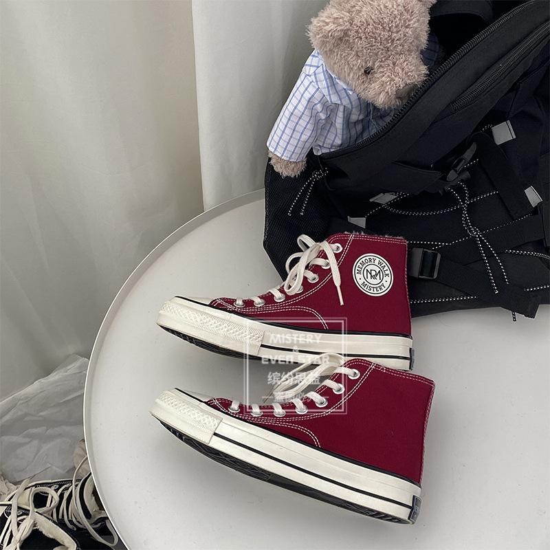 

Cotton shoes winter round standard high-top velvet canvas shoes 401 44