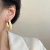 Korean Small Fresh Semi-Round Stud Earrings Temperament Versatile Earrings Candy Color Personality Advanced Sense Daily Commuter Earrings