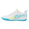 Li Ning TF Turf Cushioning Slip Resistant Abrasion Resistant Soccer Shoes Men's White Blue YSTU013-1
