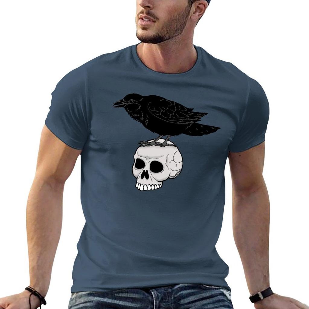 Raven T-shirt heren grafische t-shirts t-shirt voor man 100 procent katoen T-shirt
