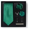 Tie Men'S Net Color Striped Cashew Flower Men'S Tie High Sense 6-Piece Gift Box Men'S Suit Accessories