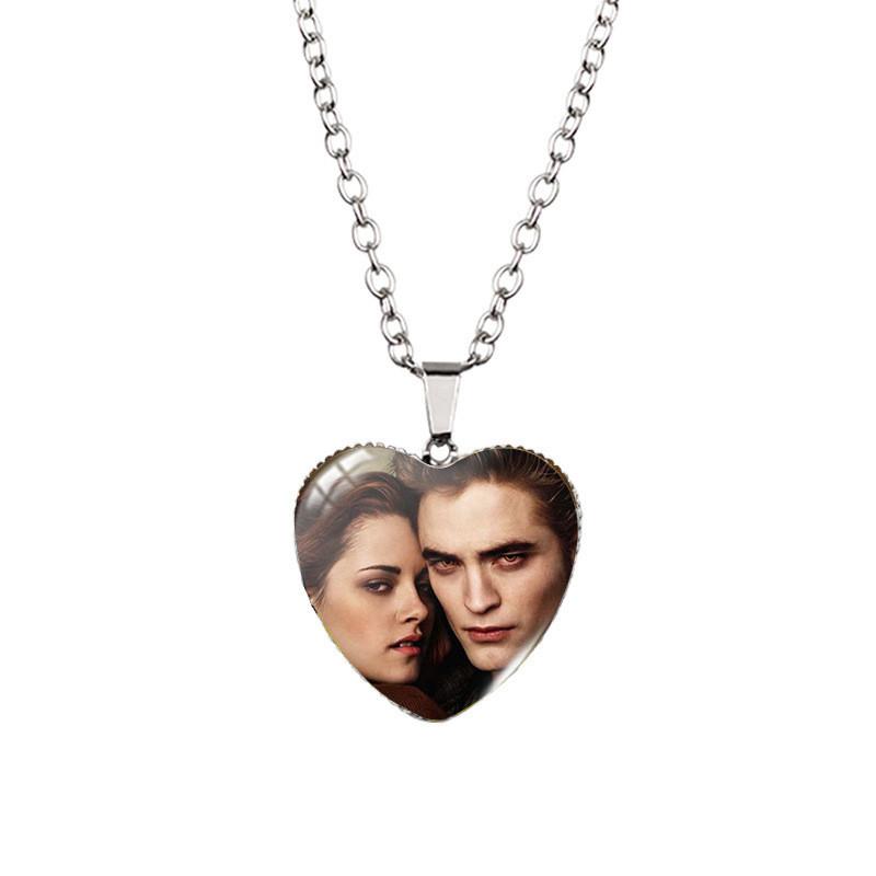 Stunning 2023 Twilight Saga Theme Heart Pendant Necklace With Unique Gemstone Design